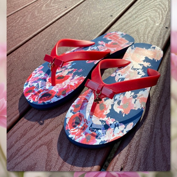 kate spade Shoes - KATE SPADE FiFi FLIP FLOPS SANDALS IN RED 8